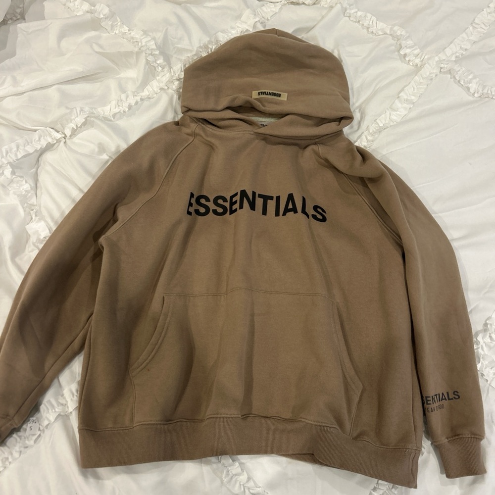 Fear of God Essentials Taupe Hoodie